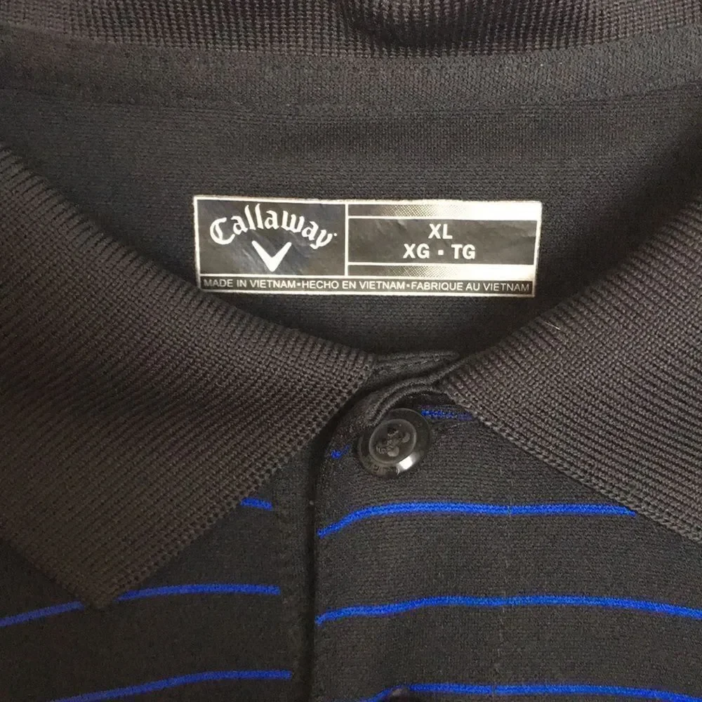 Callaway Canasawacta Country Club Golf Polo Performance short sleeve Shirt Sz XL